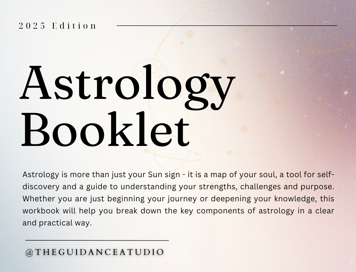 Astrology Booklet, 2025 Edition (EN)